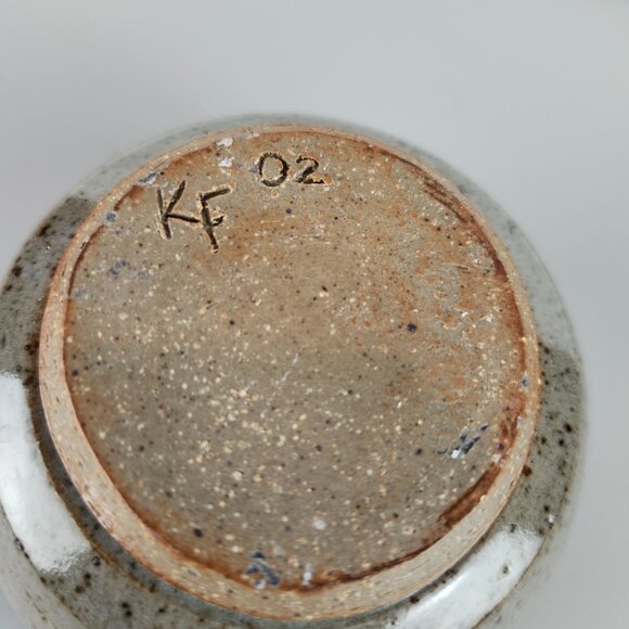 Vtg Signed Studio Pottery Bowl / Planter Pot - Picture 7 of 7